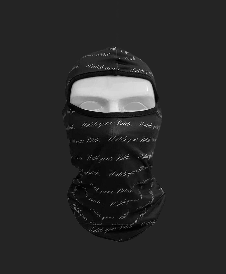 All-Over Script Logo Ski Mask