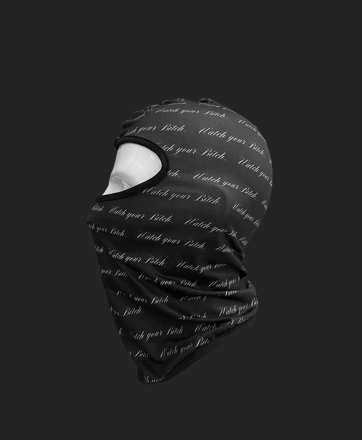 All-Over Script Logo Ski Mask