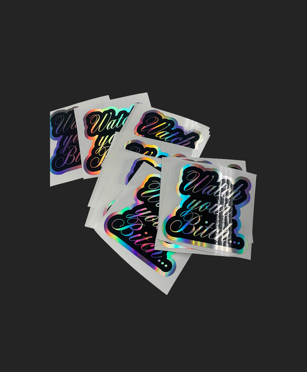 Holographic 4" Logo Decal