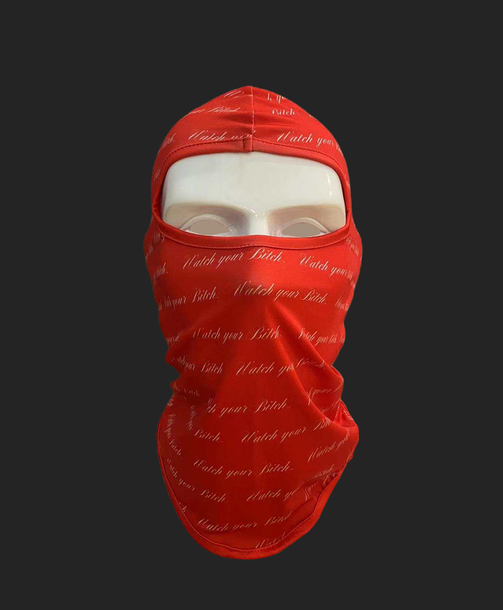 All-Over Script Logo Ski Mask