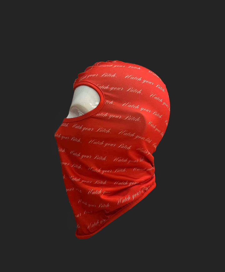 All-Over Script Logo Ski Mask